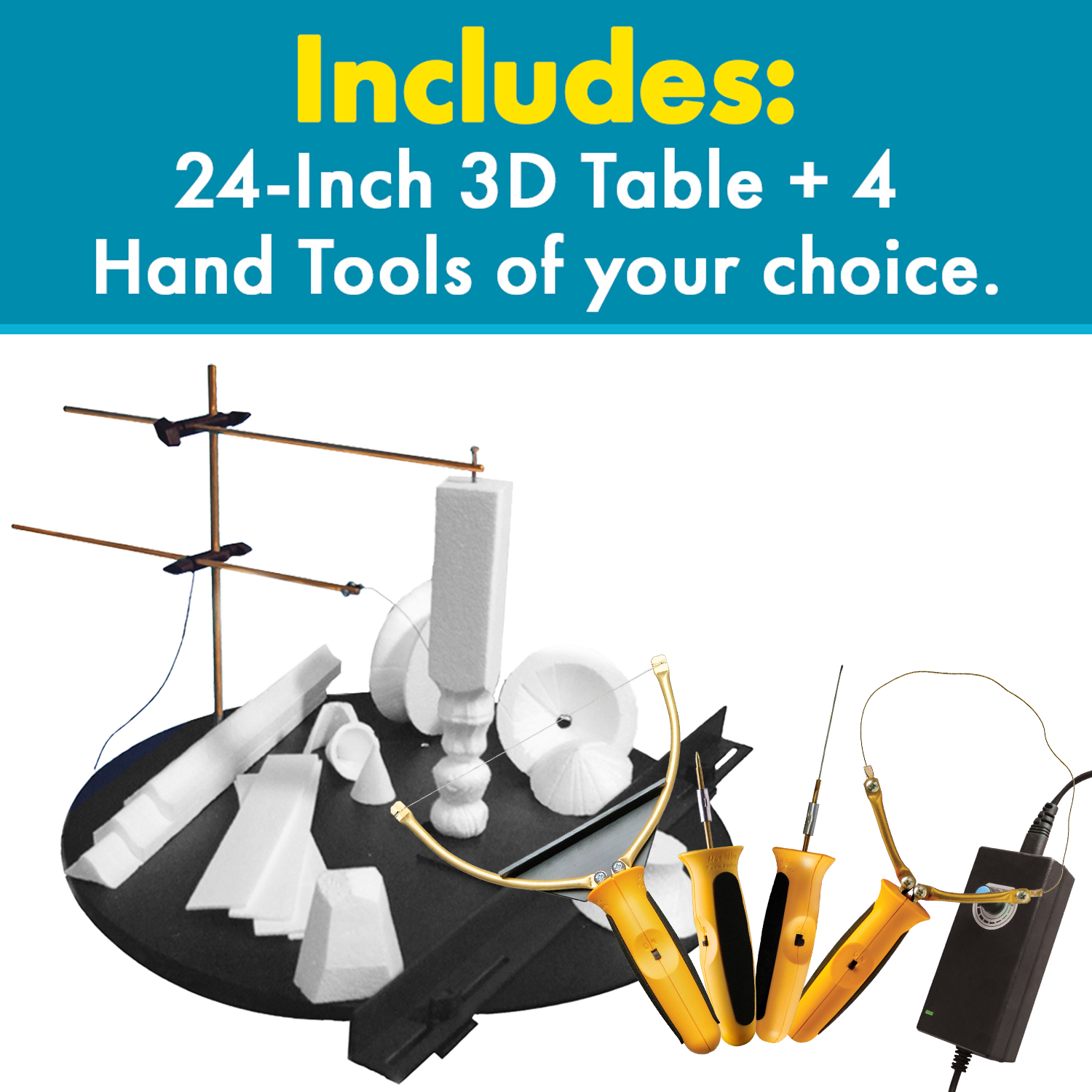 Pro 3D 24-Inch Scroll Table